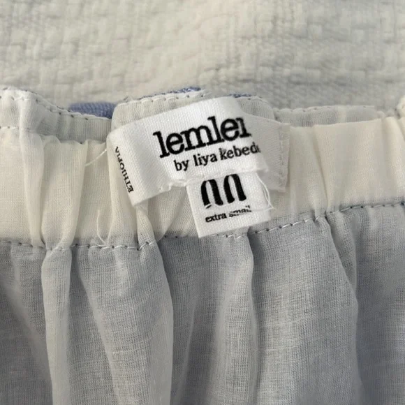 Lemlem Women's Esthal Short Dress Cover Up Swim Blue Size XS - Picture 2 of 4